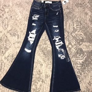 Hudson Mid-Rise Super Flare Jeans!